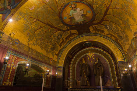 The Abbey of Montecassino. Is a Benedictine monastery located on the summit of Montecassino, in Lazio.のeditorial素材
