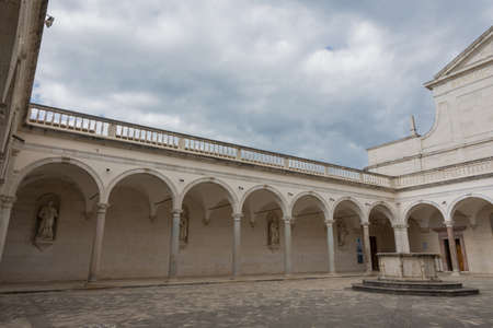 The Abbey of Montecassino. Is a Benedictine monastery located on the summit of Montecassino, in Lazio.のeditorial素材
