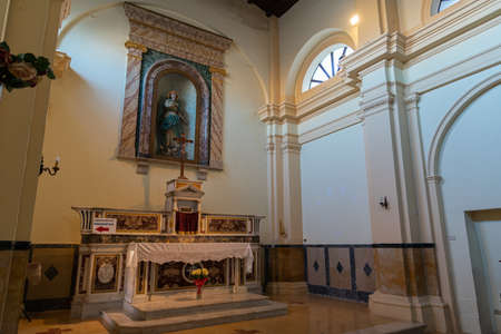 Isernia, Molise, Italy. Church of the Immaculate Conception. Interior viewのeditorial素材
