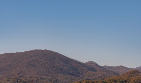 Campania, Italy. Roccamonfina Regional Park. Spectacular winter panorama.の写真素材