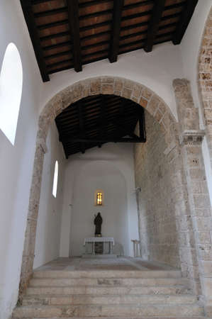 Rocchetta in Volturno, Isernia, Molise. Benedictine Abbey of S. Vincenzo al Volturno. Historic Benedictine abbey located in the territory of the Province of Isernia, in the Upper Volturno Valley.のeditorial素材