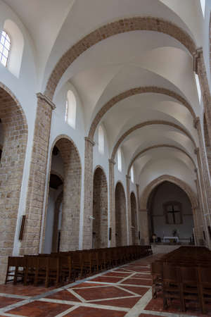 Rocchetta in Volturno, Isernia, Molise. Benedictine Abbey of S. Vincenzo al Volturno. Historic Benedictine abbey located in the territory of the Province of Isernia, in the Upper Volturno Valley.のeditorial素材