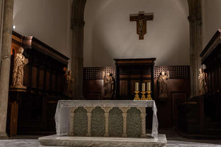 Teano, the Cathedral. The cathedral of San Clemente is the main place of worship in the city of Teano, in Campania, and the seat of the diocese of Teano-Calviのeditorial素材