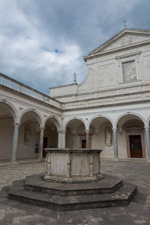 The Abbey of Montecassino. Is a Benedictine monastery located on the summit of Montecassino, in Lazio.のeditorial素材