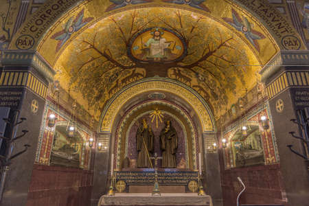 The Abbey of Montecassino. Is a Benedictine monastery located on the summit of Montecassino, in Lazio.のeditorial素材