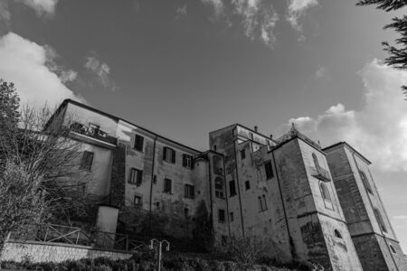 Glimpses of the historic center of Isernia, capital of the homonymous province of Molise, a pleasant town with a cool climate in summer and not too cold in winter.の写真素材