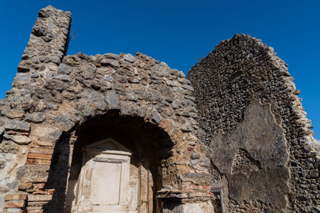 Isernia, Molise, ruins of the Celestial Convent of S. Spirito. View.