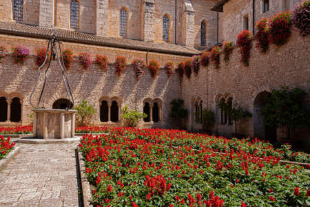 Veroli, Frosinone, Lazio. The abbey of Casamari. It is one of the most important Italian monasteries of Cistercian Gothic architecture. It was built in 1203 and consecrated in 1217.のeditorial素材