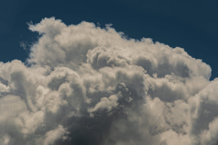 Clouds in the sky. The wonderful spectacle of a sky full of clouds. Depth and three-dimensionality...