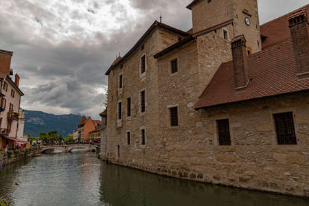 Annecy. Upper Savoy. France. The lakeのeditorial素材