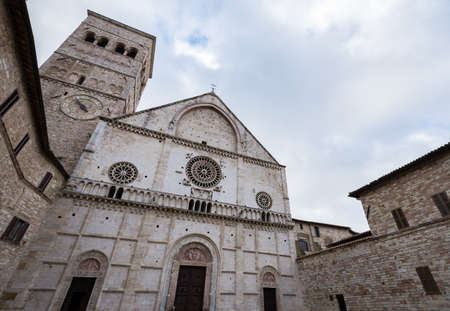 Assisi. Cathedral of San Rufinoのeditorial素材