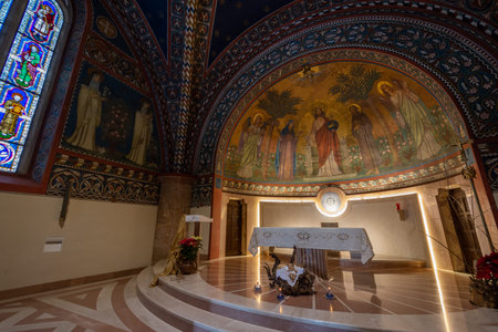 Assisi, Our Lady of the Roses. A true haven of peace that borders the Basilica of S. Maria degli...