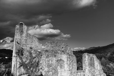Isernia, Molise, ruins of the Celestial Convent of S. Spirito. View.