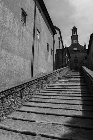 Vaglia, Florence, Tuscany. Sanctuary of Monte Senarioの写真素材