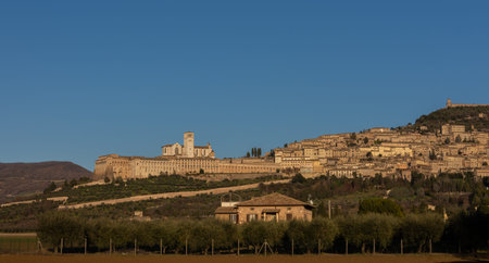 Assisi, Perugia, Umbria. Stunning breathtaking viewの写真素材
