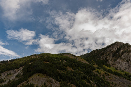 Aosta Valley, Italy. Mont Blanc massif.