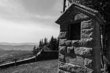 Vaglia, Florence, Tuscany. Sanctuary of Monte Senarioのeditorial素材