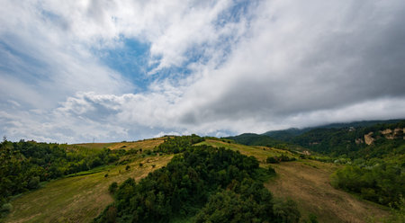 Bernardella, Ascoli Piceno, Marche. Wonderful view of the Marche hills.