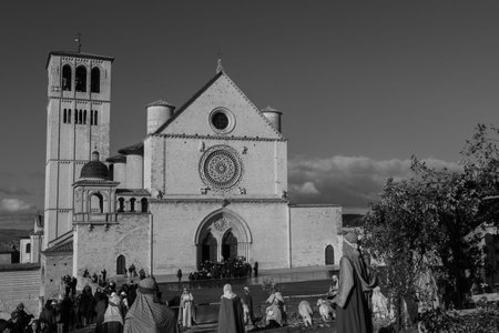 Assisi, Umbria, Perugia, the Basilica of San Francesco. The Upper Church.