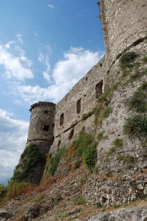 Vairano Patenora, Campania. The Medieval Castle. The Aragonese castle of Vairano, was built on the remains of the Norman and Swabian, between 1491 and 1503.の写真素材