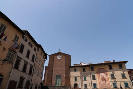 Fucecchio, Collegiate Church of San Giovanni Battista. Named after San Giovanni Battista, it stands on today's Piazza Vittorio Veneto, on the site of the ancient parish church.の写真素材