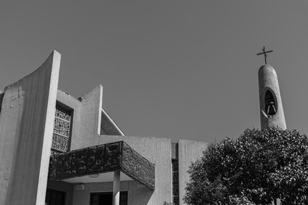 The Church, in modern style, is located in the city center of the new part and is easily accessible from every point. It itself represents an urban reference point for moving within the city.の写真素材