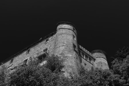 The castle was built in the 11th century, in the shape of an irregular pentagon, bordered by 5 towers, above the ravine overlooking the Carpino river. In 1223 it was destroyed by Ruggero da Pescolanciano.のeditorial素材
