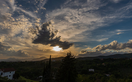 Molise is an Italian region with a stretch of coast overlooking the Adriatic Sea. It includes a part of the Abruzzo National Park in the Appennine mountain range, with a rich wildlife and trails.の写真素材