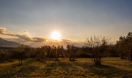 Molise is an Italian region with a stretch of coast overlooking the Adriatic Sea. It includes a part of the Abruzzo National Park in the Appennine mountain range, with a rich wildlife and trails.の写真素材