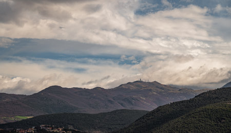 Molise is an Italian mountainous region with a stretch of coast overlooking the Adriatic Sea. It includes a part of the Abruzzo National Park in the Apennine mountain range, with a rich wildlife.の写真素材