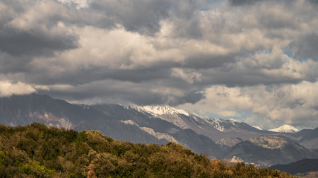 Molise is an Italian mountainous region with a stretch of coast overlooking the Adriatic Sea. It includes a part of the Abruzzo National Park in the Apennine mountain range, with a rich wildlife.の写真素材