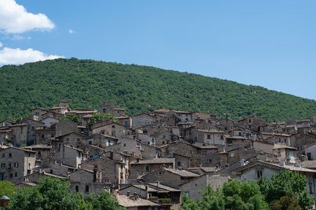 Scanno, Abruzzo. Scanno is an Italian town of 1 782 inhabitants located in the province of L'Aquila, in Abruzzo. The municipal area, surrounded by the Marsican Mountainsの写真素材