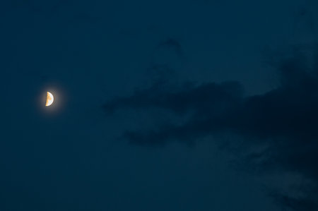 The Moon, a wonderful view of the planet Earth satellite.の写真素材