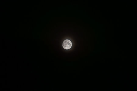 The Moon, a wonderful view of the planet Earth satellite.の写真素材