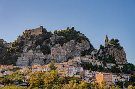 The origins of the town are unknown and can be traced back to various legends, according to which Bagnoli was founded in one by a Duke who drank in the waters of the Trigno.の写真素材