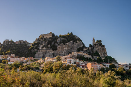 The origins of the town are unknown and can be traced back to various legends, according to which Bagnoli was founded in one by a Duke who drank in the waters of the Trigno.の写真素材