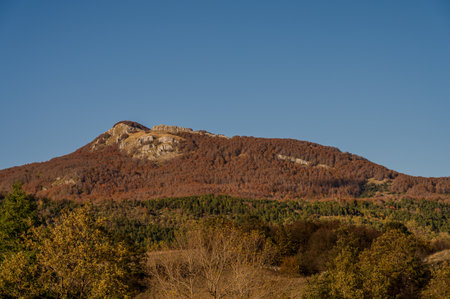 Molise is an Italian mountainous region with a stretch of coast overlooking the Adriatic Sea. It includes a part of the Abruzzo National Park in the Apennine mountain range, with a rich wildlife.の写真素材
