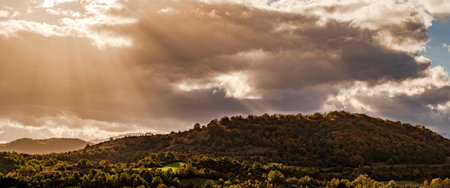 Molise is an Italian mountainous region with a stretch of coast overlooking the Adriatic Sea. It includes a part of the Abruzzo National Park in the Apennine mountain range, with a rich wildlife.の写真素材