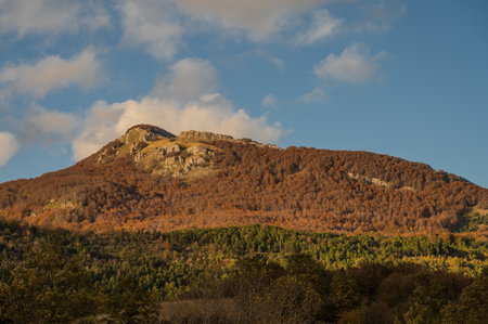 Molise is an Italian mountainous region with a stretch of coast overlooking the Adriatic Sea. It includes a part of the Abruzzo National Park in the Apennine mountain range, with a rich wildlife.の写真素材