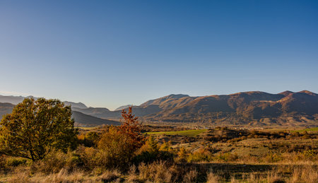Abruzzo is an Italian region located east of Rome, between the Adriatic and the Apennines. The hinterland is mostly made up of national parks and nature reserves.の写真素材
