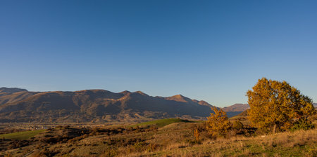 Abruzzo is an Italian region located east of Rome, between the Adriatic and the Apennines. The hinterland is mostly made up of national parks and nature reserves.の写真素材