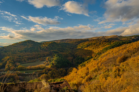 Molise is an Italian mountainous region with a stretch of coast overlooking the Adriatic Sea. It includes a part of the Abruzzo National Park in the Apennine mountain range, with a rich wildlife.の写真素材