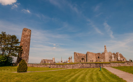 Clonmacnoise was founded in 545 by St CiarÃ¡n where the main east-west roads of the time met,...