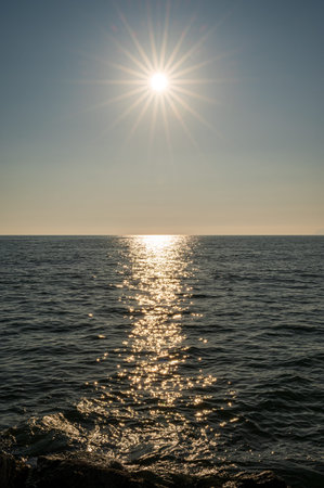 Marina di Minturno, Lazio, Italy. The sea in winter