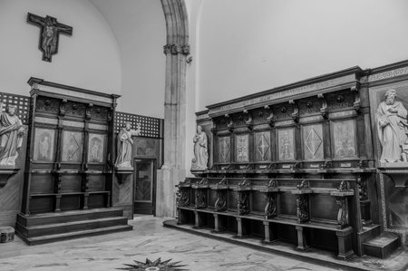 The cathedral of San Clemente is the main place of worship in the city of Teano, in Campania, and...