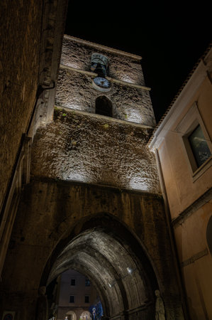 Isernia, Molise. The Cathedral of St. Peter the Apostle is the most important Catholic building of the city of Isernia, mother church of the Diocese of Isernia-Venafro.の写真素材