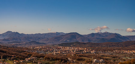 Isernia, Molise, capital of the homonymous province of Molise, a pleasant town with a cool climate in summer and not too cold in winter.の写真素材