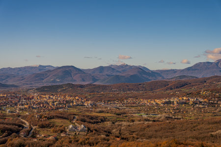 Isernia, Molise, capital of the homonymous province of Molise, a pleasant town with a cool climate in summer and not too cold in winter.の写真素材