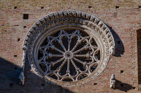 It is located in the Borgo district, along Corso Roma. The church is believed to have been erected over the temple of Juno Lucina; it was built in the 13th century and became a parish in 1249.の写真素材