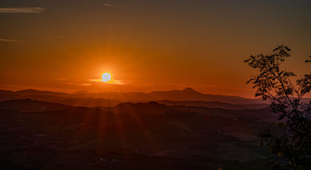 The Marche, a region of eastern Italy, rises between the Apennine mountains and the Adriatic Sea.